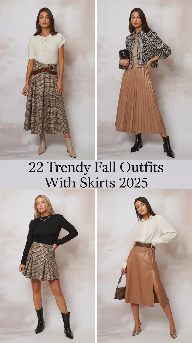 Trendy Fall Outfits With Skirts 2025 That Are Cute, Classy & Made for Real Women
