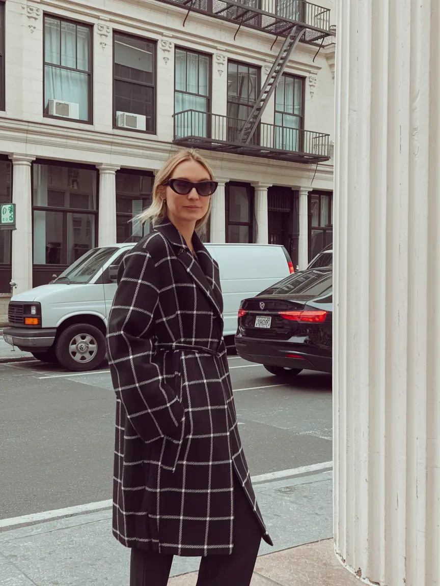 Trendy & New Fall outfits to Wear 2025+The Grid Coat That Feels Like New York