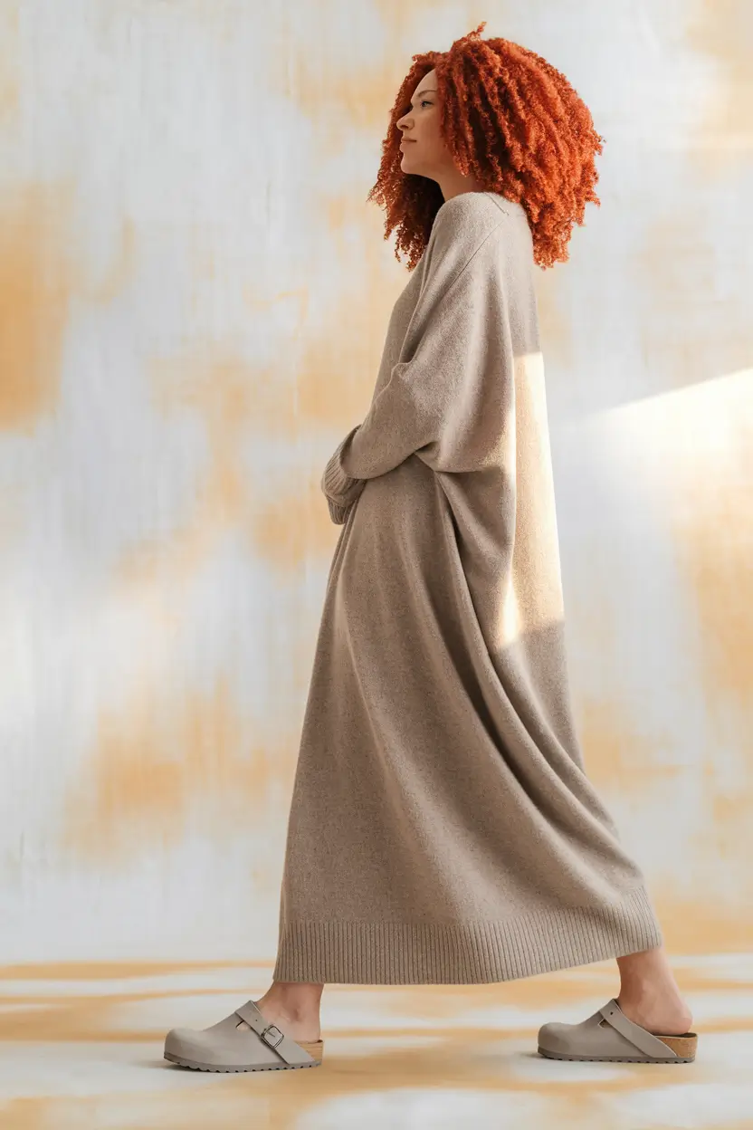 warm fall outfits aesthetic Soft Knit Maxi and Back-to-Basics Mood