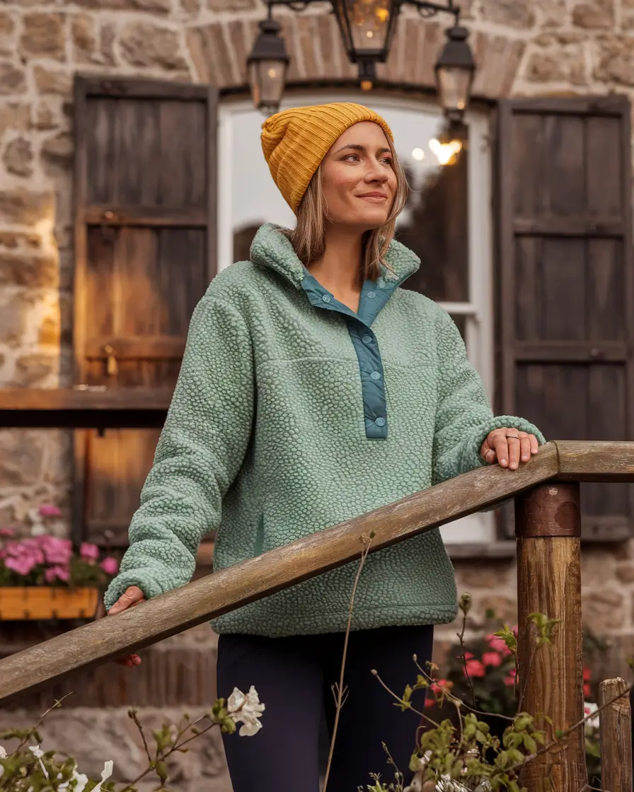 warm fall outfits weather casual Cabin-Core Meets Bright Ideas