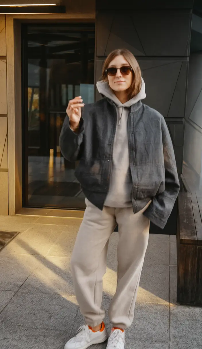 warm fall outfits casual Soft Utility for On-the-Go Days