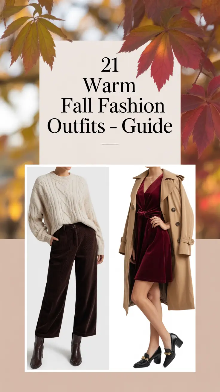 Warm Fall Fashion Outfits – 2025 Guide: Cozy, Casual & Chic Inspo for Every Woman