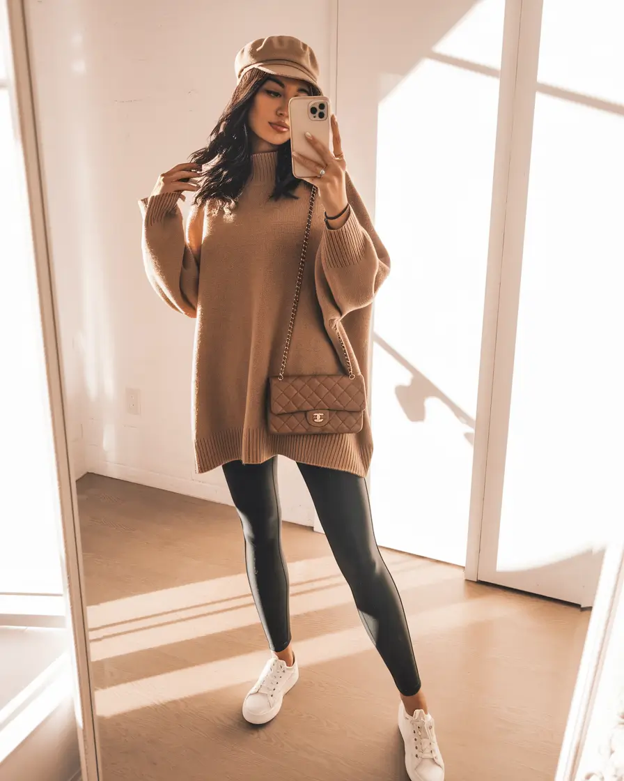 2025 Fall Winter Fashion Cold Weather Outfits Ideas+Neutral Chic for the Warm-Coffee Kind of Day