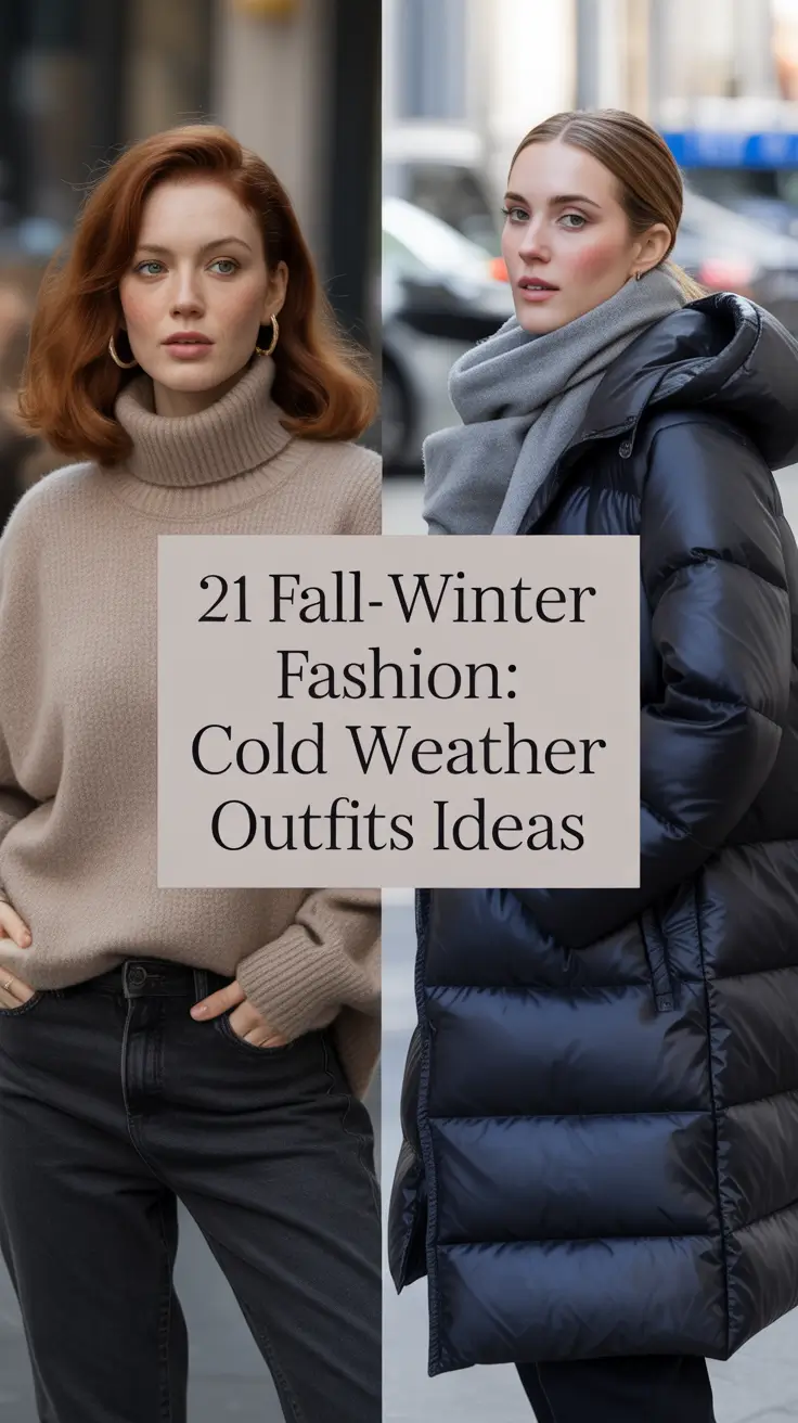 2025 Fall-Winter Fashion: Cold Weather Outfits Ideas for Women – Elegant, Chic & Cozy Looks