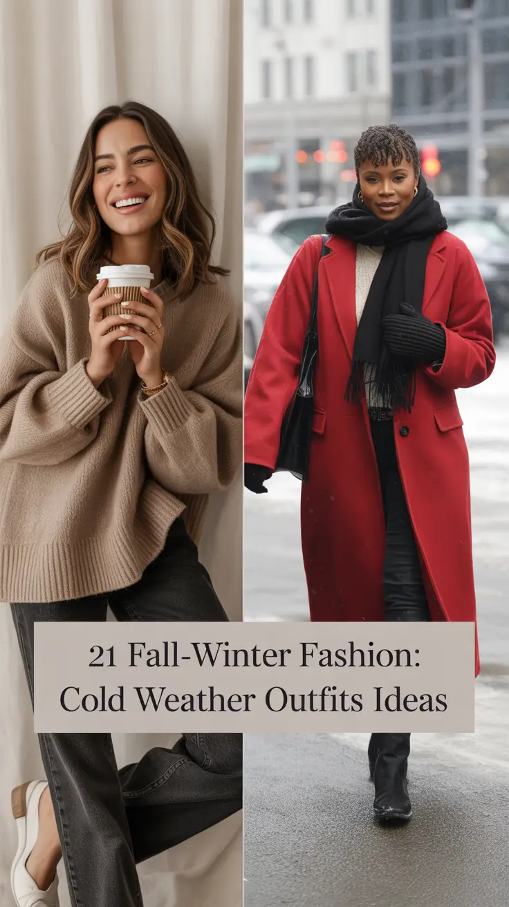 2025 Fall-Winter Fashion: Cold Weather Outfits Ideas for Women – Elegant, Chic & Cozy Looks