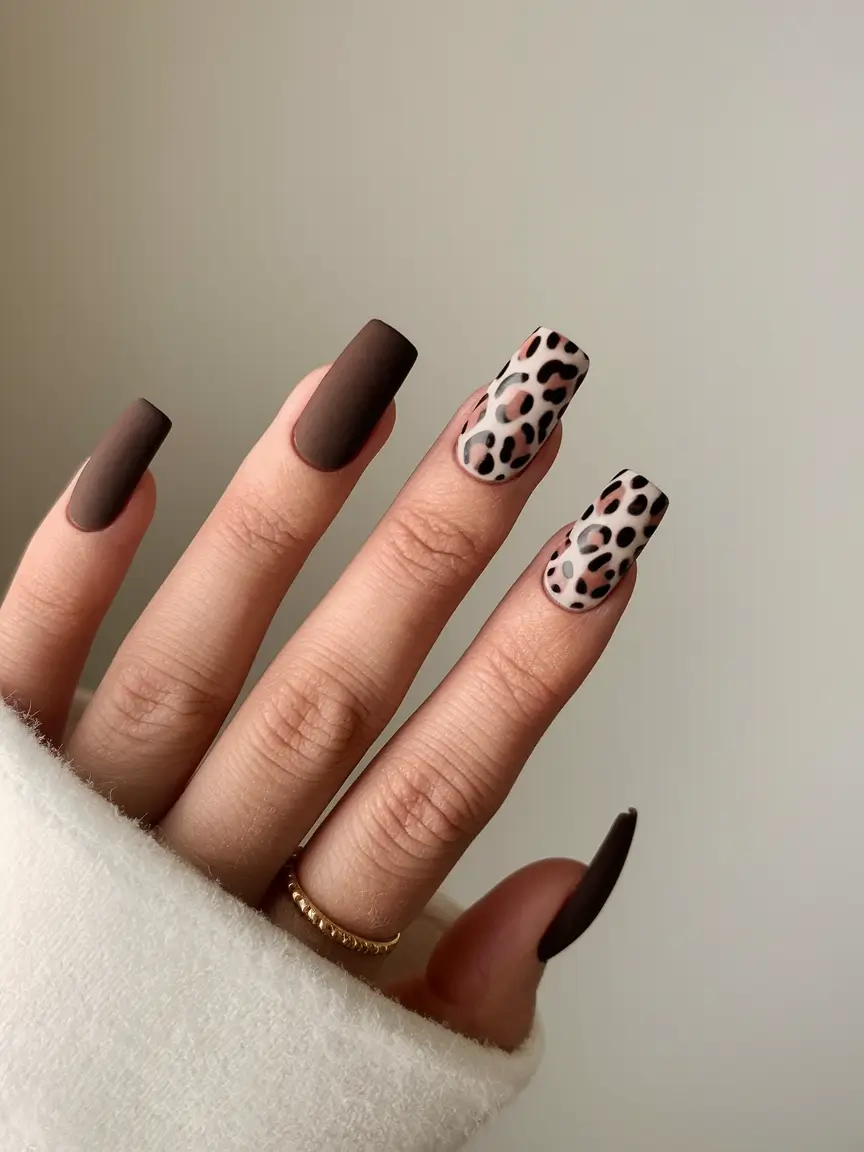 autumn-nails-colors-2025-brown-leopard