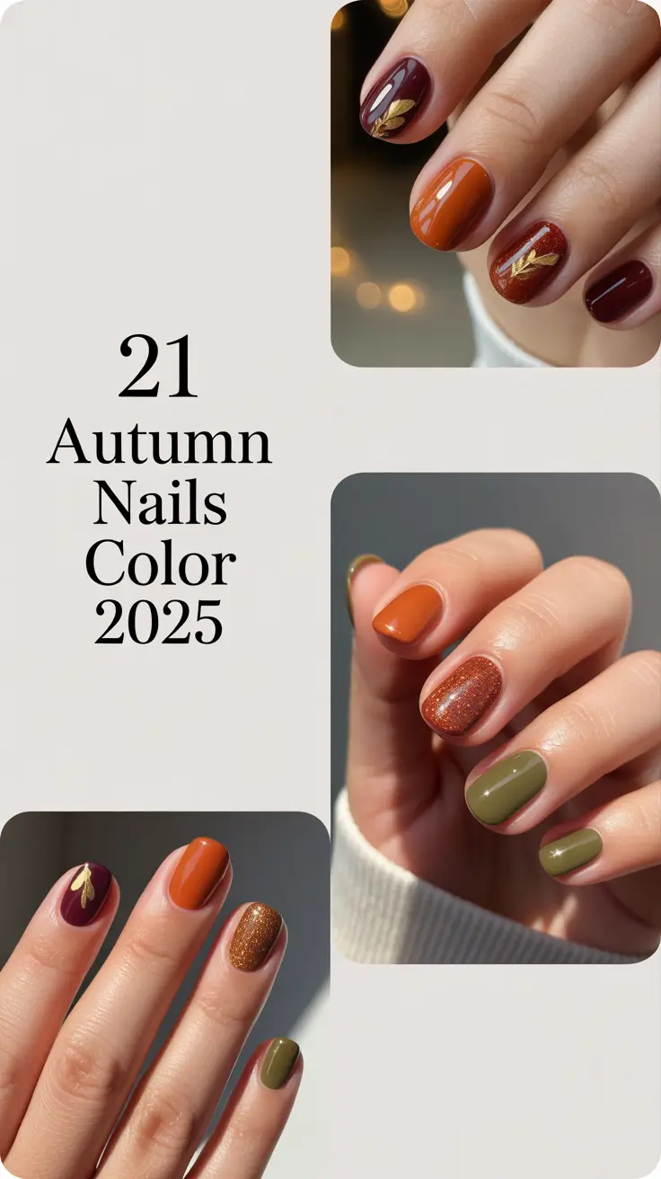 Autumn Nails Color 2025: Trendy Ideas, Burgundy Classics & Orange Fall Shades