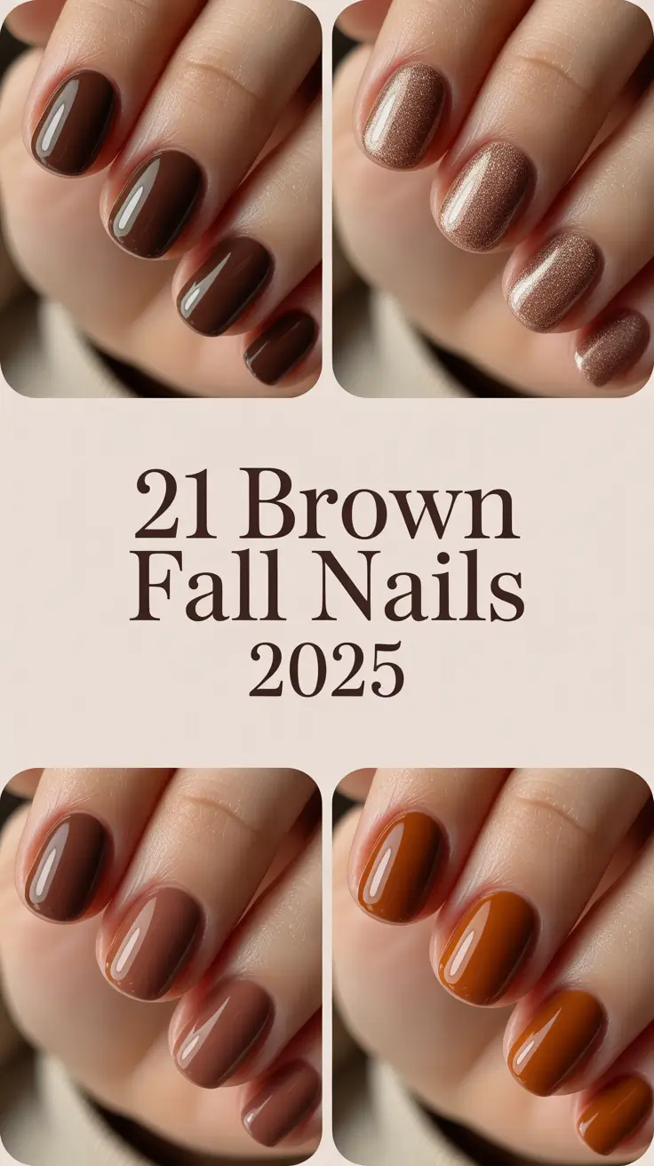 Brown Fall Nails 2025: Trendy Chocolate Designs & Seasonal Inspo