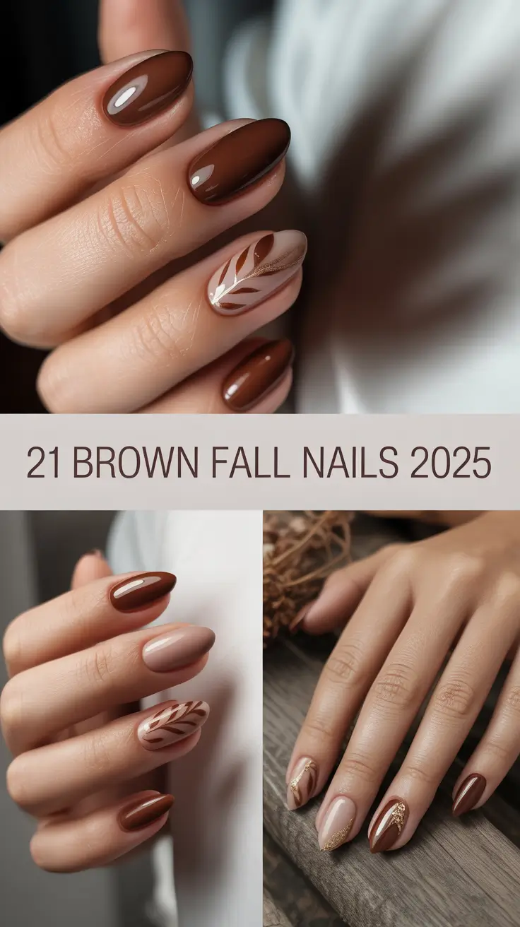 Brown Fall Nails 2025: Trendy Chocolate Designs & Seasonal Inspo