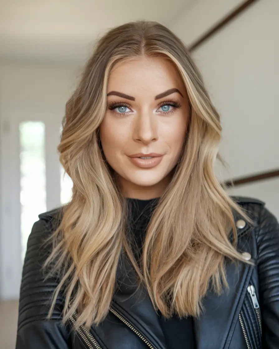 cute fall hair colors 2025 Smoky Beige Waves