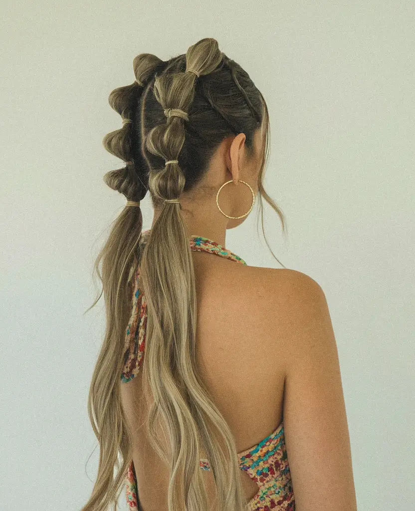 long hair Bubble Braid Fantasy