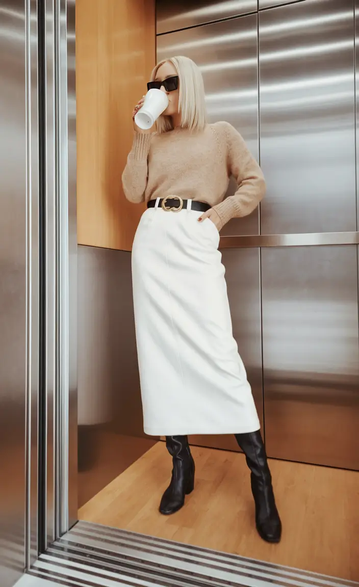 Women's clothing Monochrome Luxe With a Touch of Drama