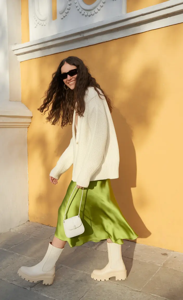 Women's clothing Satin Skirts & Creamy Layers