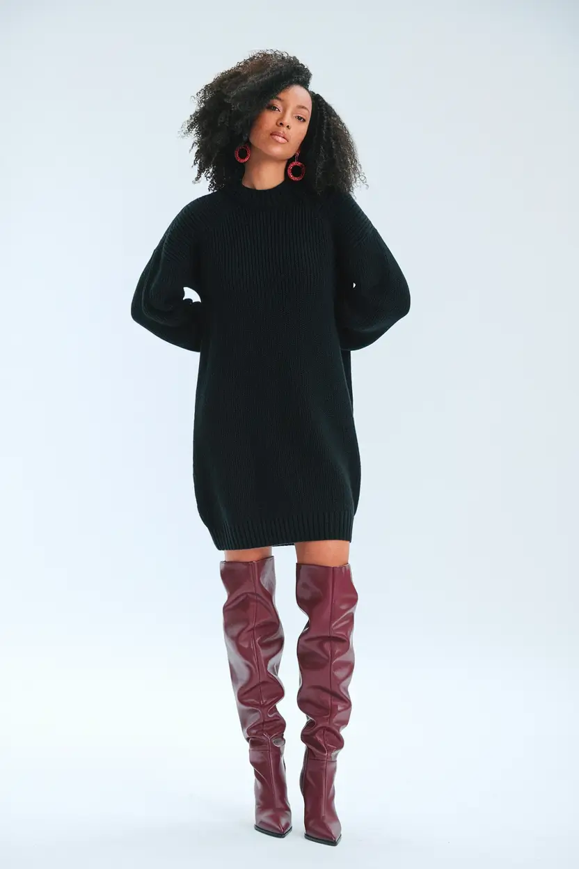 Women's clothing Power Knit: The Sweater Dress Revival