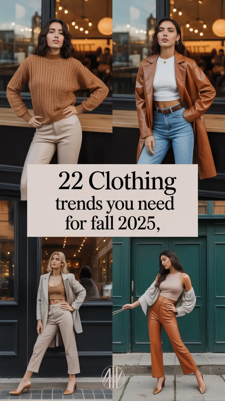 Clothing Trends You Need for Fall 2025: Bold, Cozy & Effortless Outfits to Try This Season