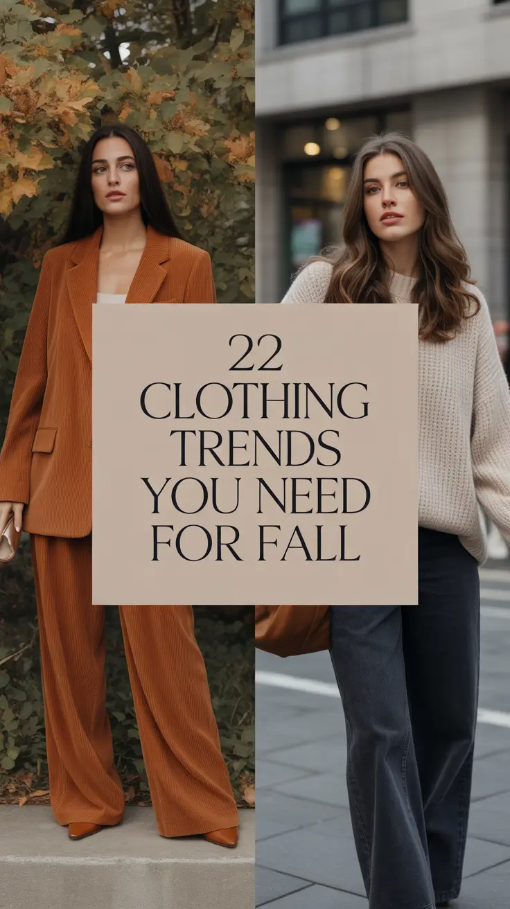 Clothing Trends You Need for Fall 2025: Bold, Cozy & Effortless Outfits to Try This Season