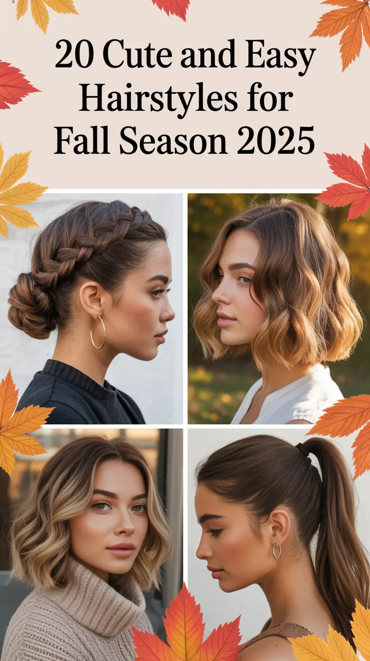 Cute and Easy Hairstyles for Fall Season 2025
