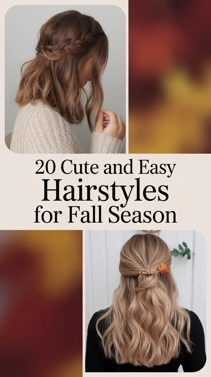 Cute and Easy Hairstyles for Fall Season 2025