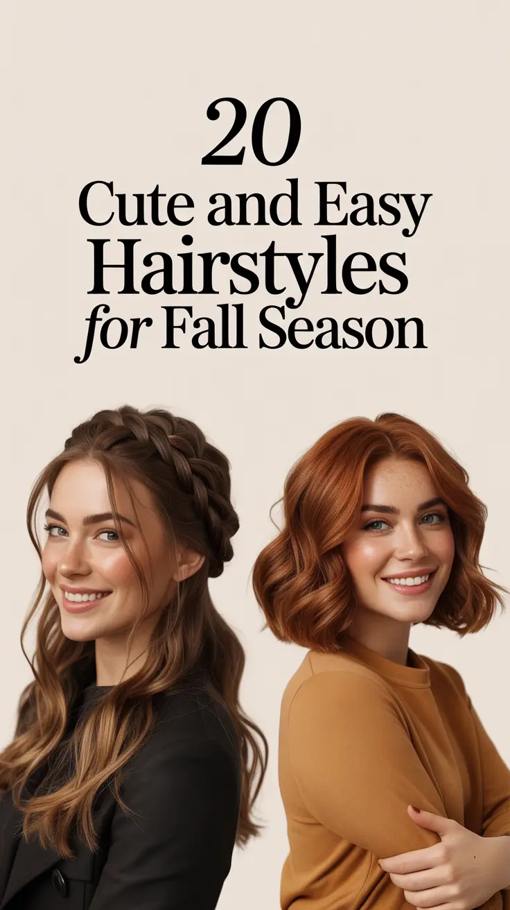 Cute and Easy Hairstyles for Fall Season 2025