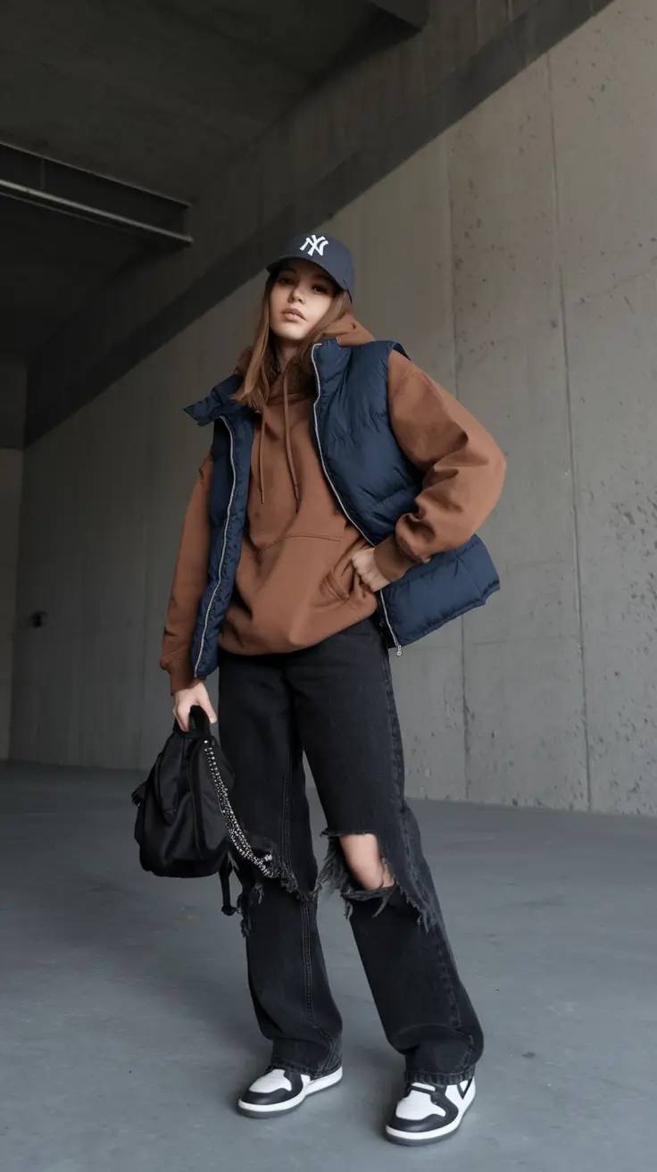 fall outfits for school comfy Sporty Edge Meets Street Style Vibes
