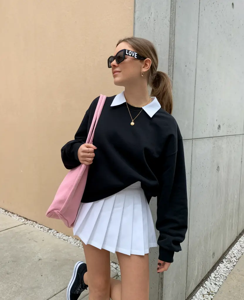 fall outfits for school for teens autumn Varsity Meets Preppy Princess