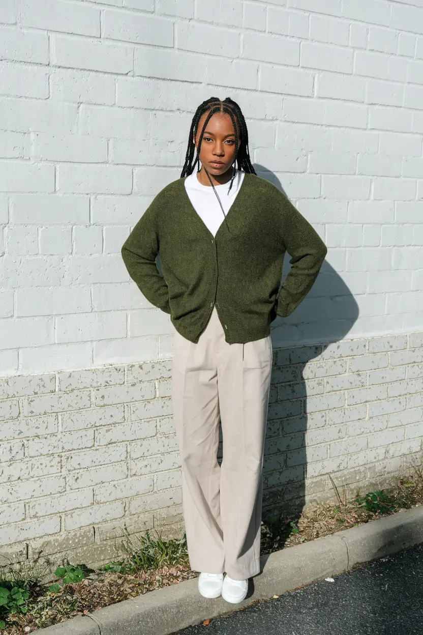fall outfits for school black women Earthy Layers and Smart Ease