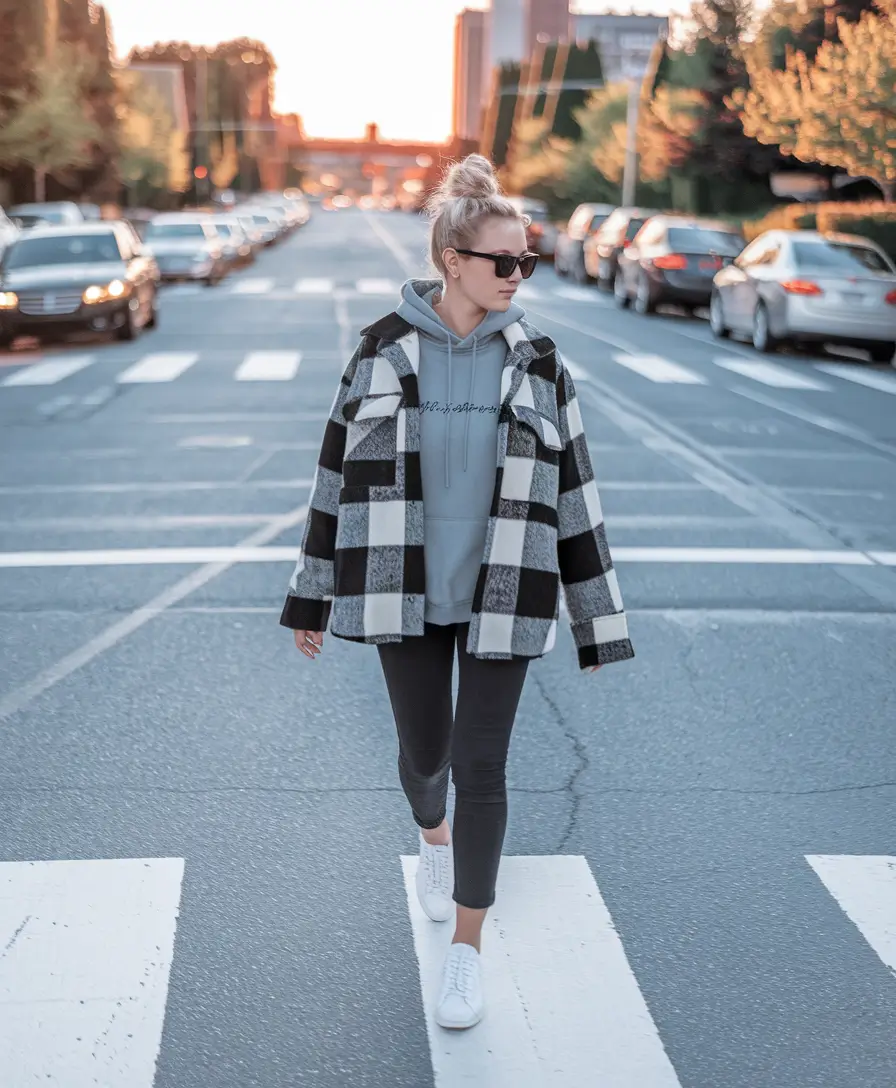 fall outfits for school for teens black+Checkmate, Fall