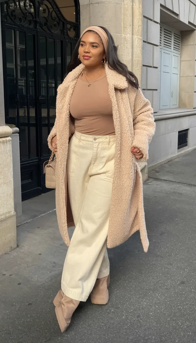 fall outfits for school black women Soft Neutrals and Elevated Comfort