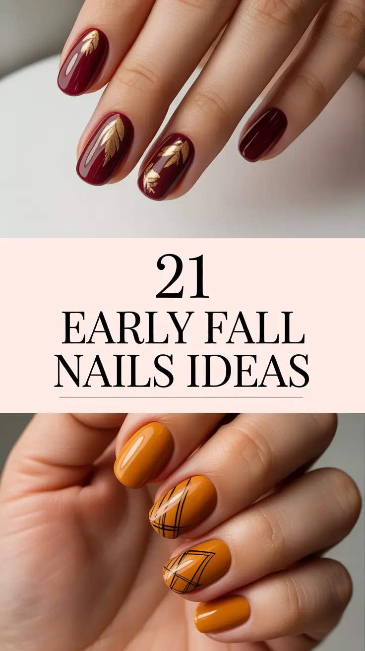 Early Fall Nails Ideas 2025: Cute Designs, Almond Shape & French Tip Inspiration