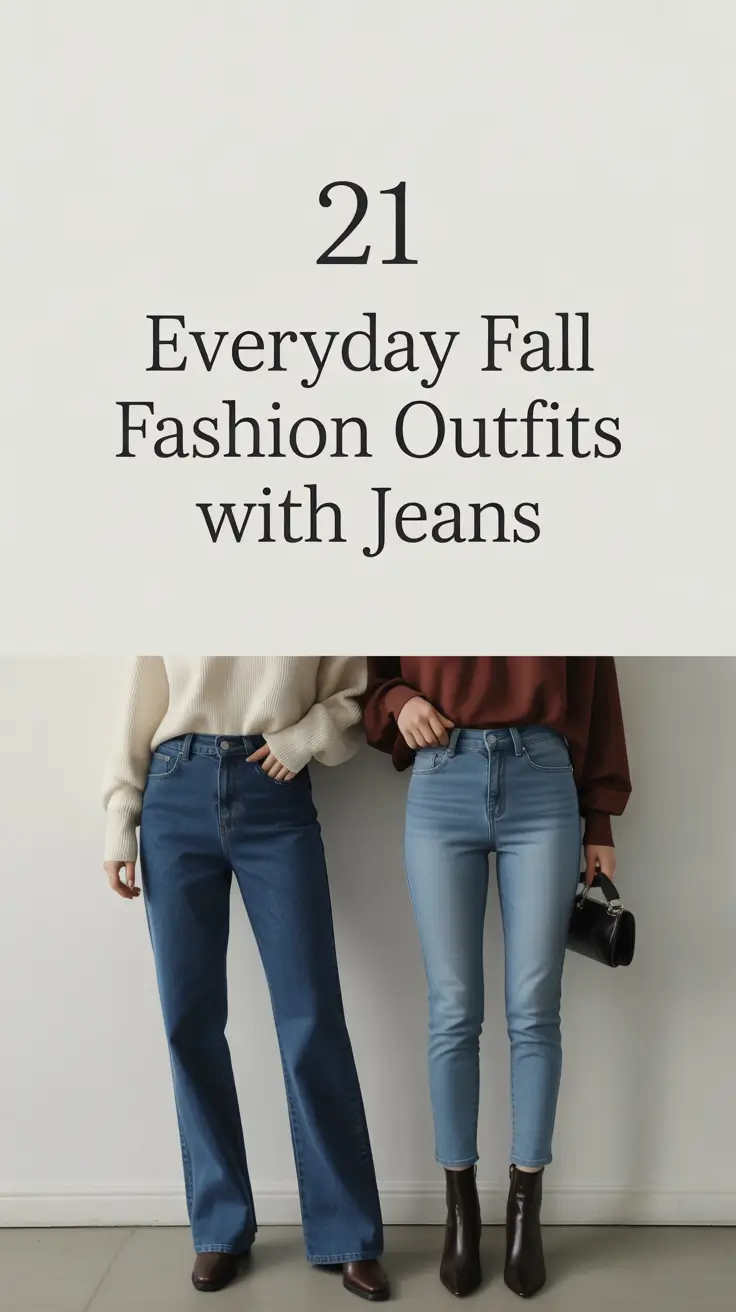 Everyday Fall Fashion Outfits with Jeans 2025: Cozy, Chic & Effortlessly Trendy Looks for Women