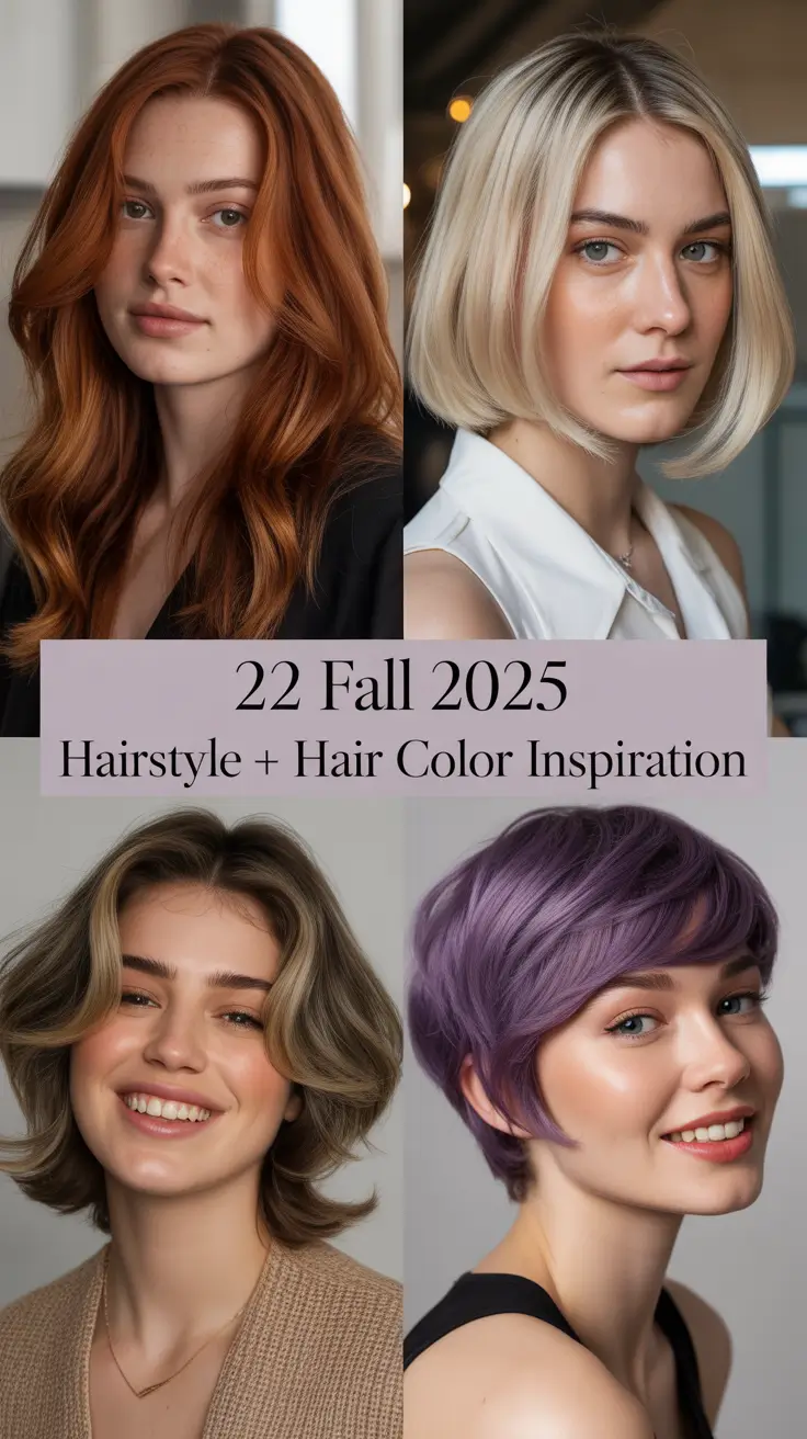 Fall 2025 Hairstyle + Hair Color Inspiration: Fresh Cuts & Seasonal Trends