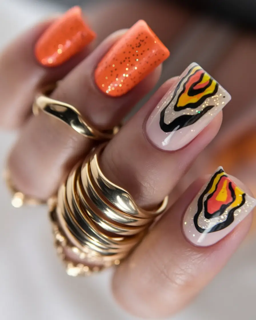 fall nail trends 2025 square