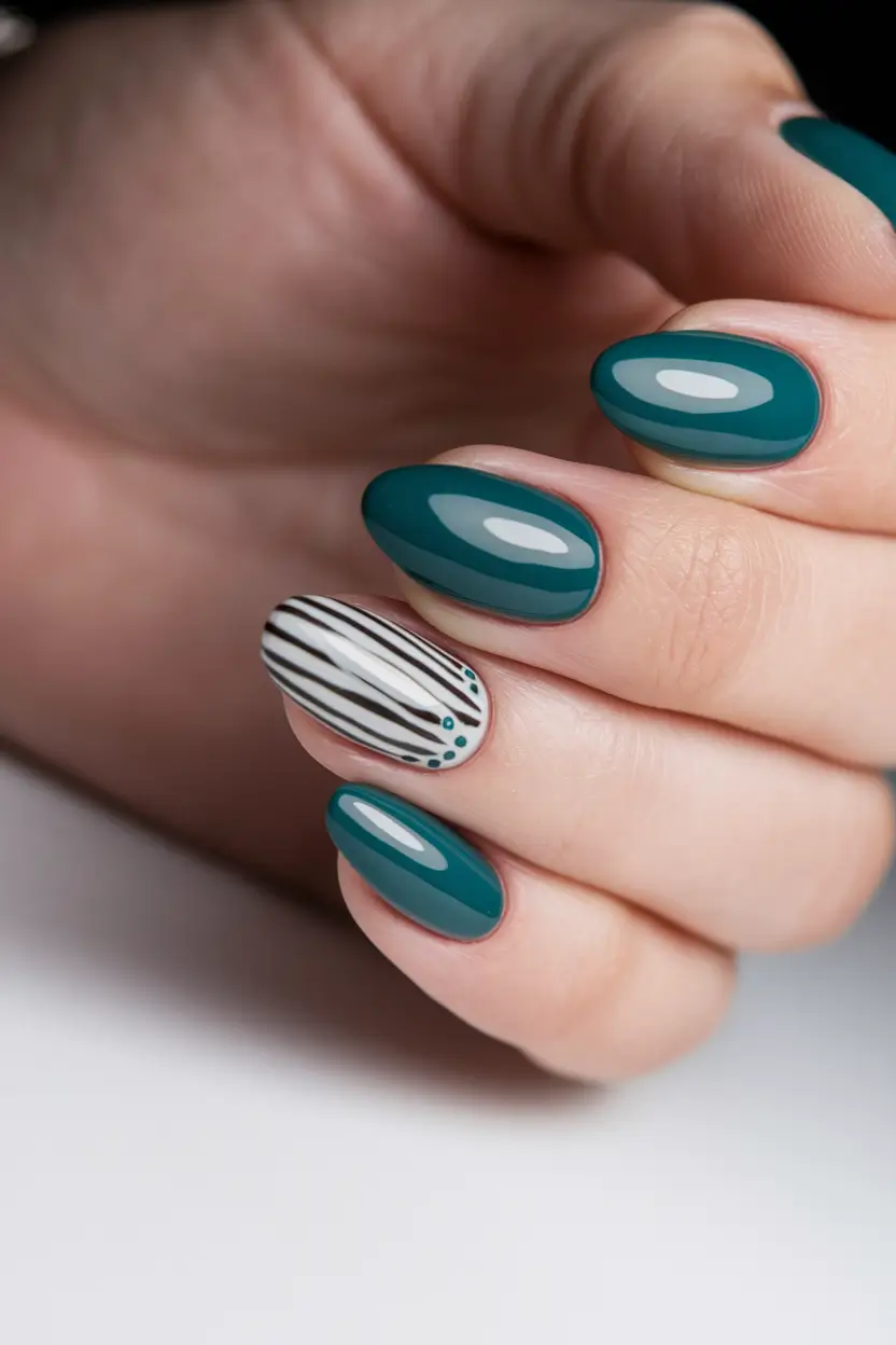 fall nail trends green