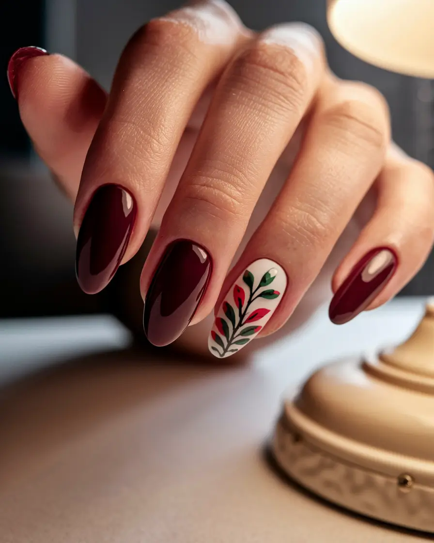 fall nail trends red