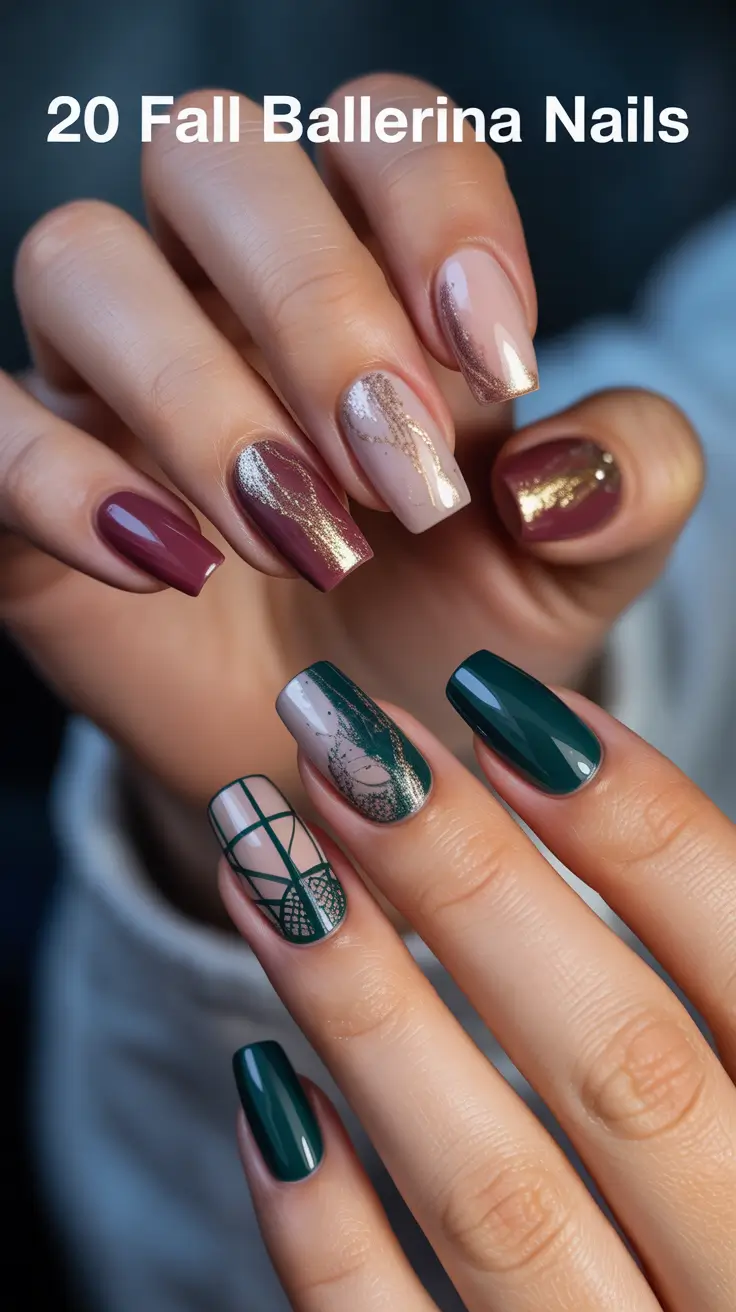 Fall Ballerina Nails 2025: Trendy Designs, Shapes & Colors for Every Season