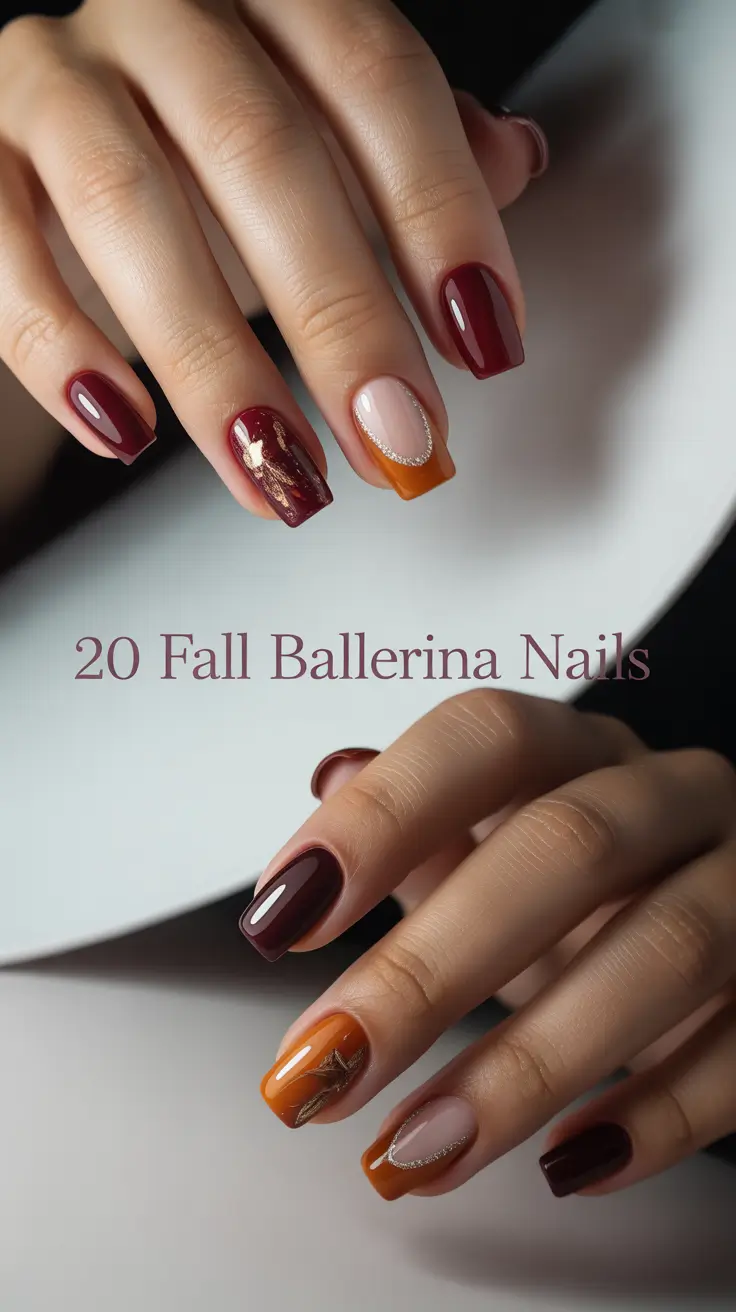 Fall Ballerina Nails 2025: Trendy Designs, Shapes & Colors for Every Season