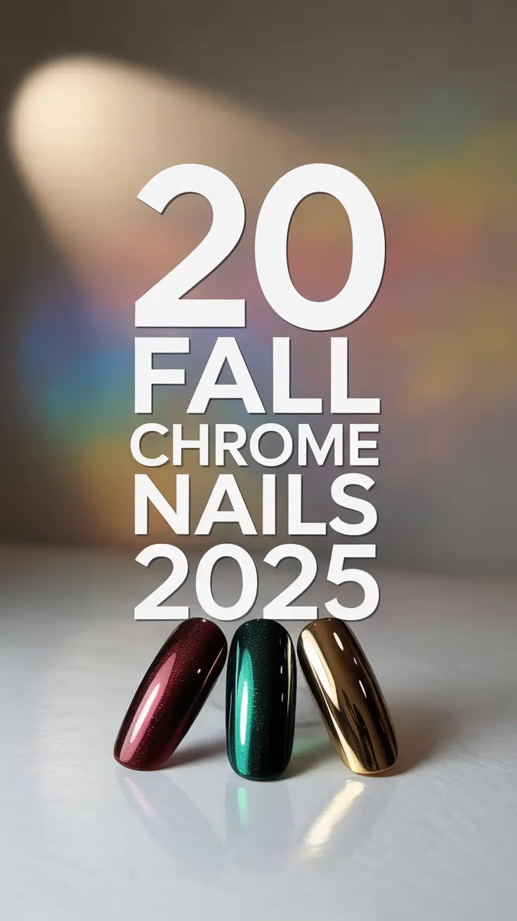 Fall Chrome Nails 2025: Inspo for Almond, Short Square & Bold Colors
