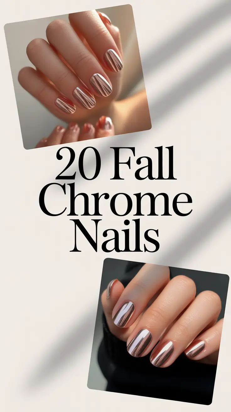 Fall Chrome Nails 2025: Inspo for Almond, Short Square & Bold Colors