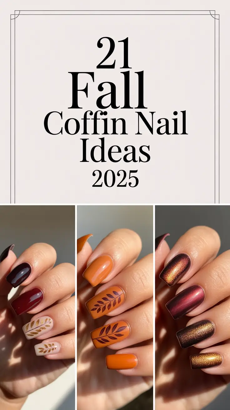 Fall Coffin Nail Ideas 2025: Chic & Simple Trends for Autumn