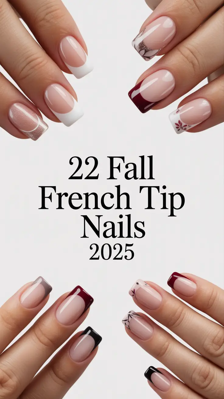 Fall French Tip Nails 2025: Classy & Trendy Designs for Every Shape