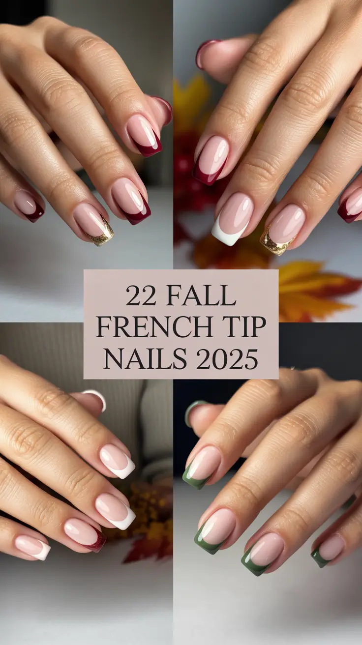 Fall French Tip Nails 2025: Classy & Trendy Designs for Every Shape