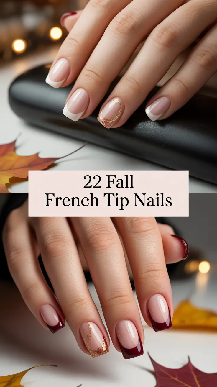Fall French Tip Nails 2025: Classy & Trendy Designs for Every Shape