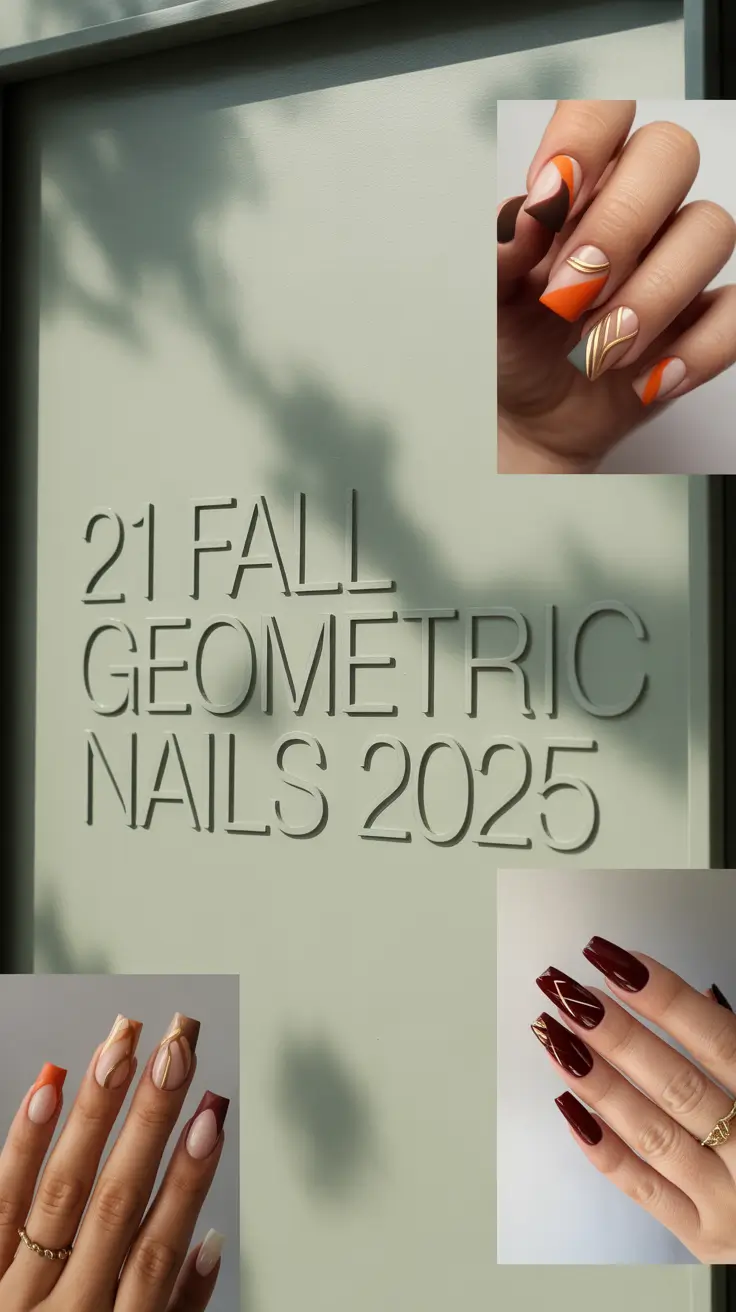 Fall Geometric Nails 2025: Fresh Designs for Bold Autumn Style
