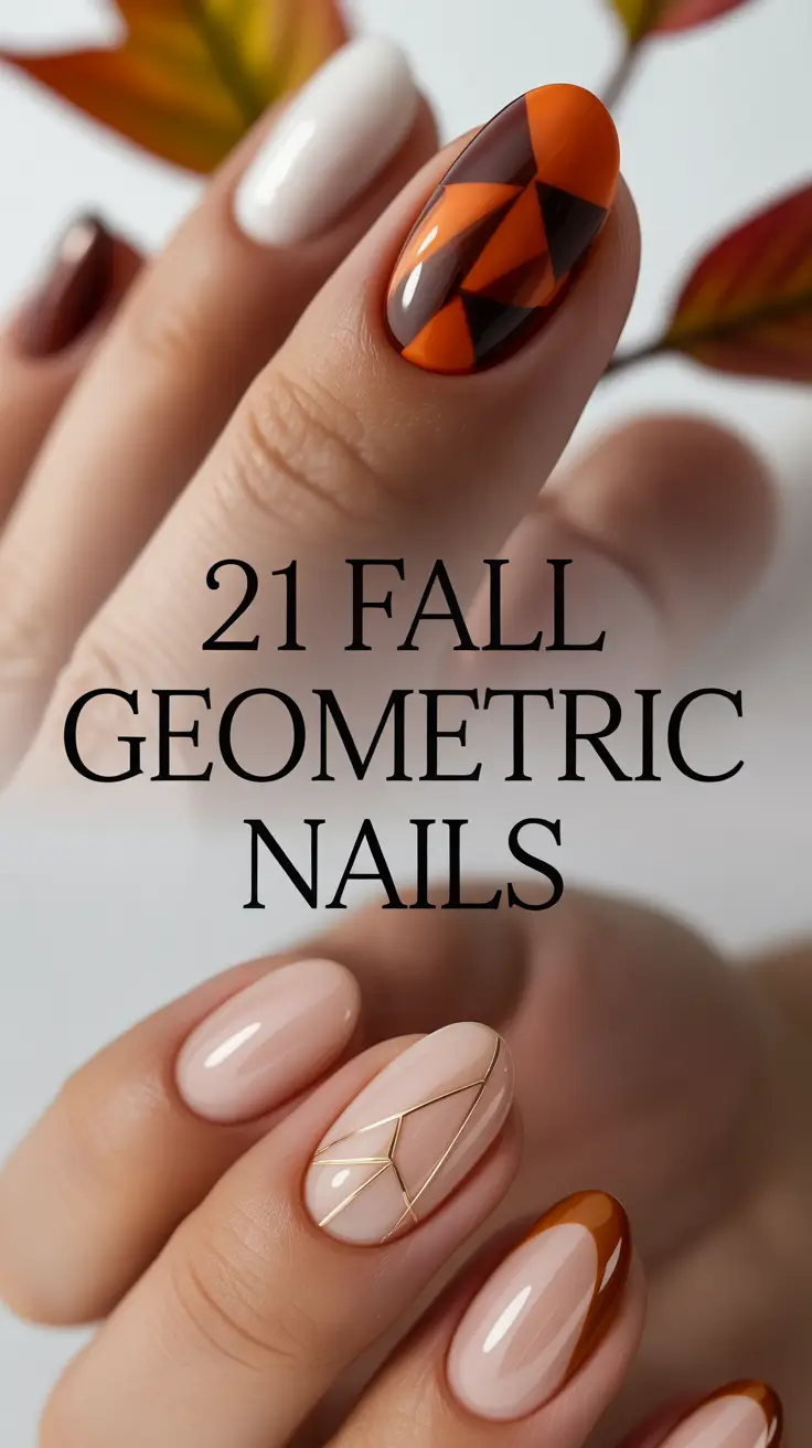 Fall Geometric Nails 2025: Fresh Designs for Bold Autumn Style