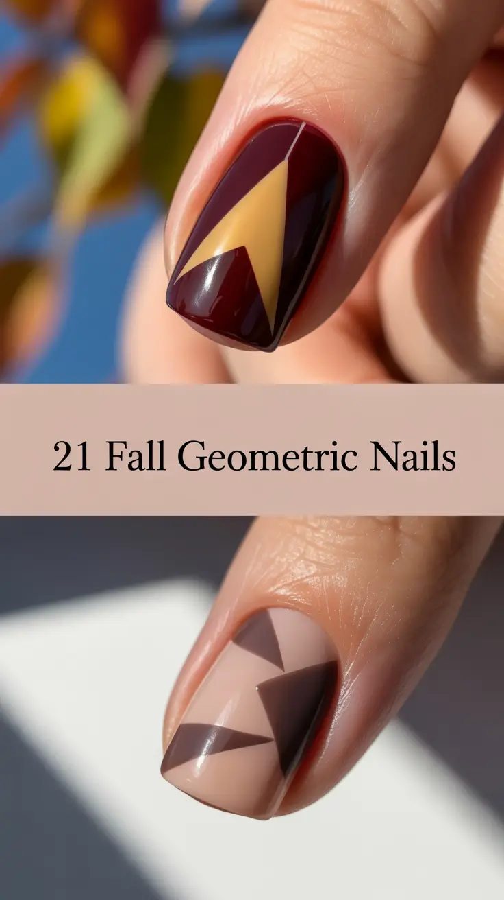 Fall Geometric Nails 2025: Fresh Designs for Bold Autumn Style