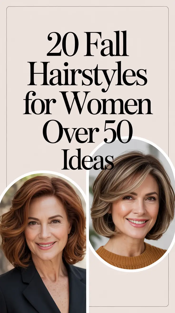 Fall Hairstyles for Women Over 50 Ideas 2025: Chic Bobs, Pixies & Wavy Cuts