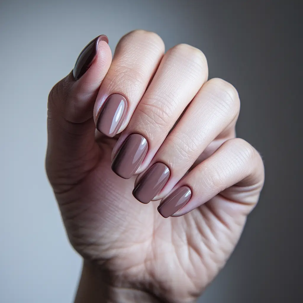 Fall nail colors for fair skin 2025 – Milk-Chocolate Mauve