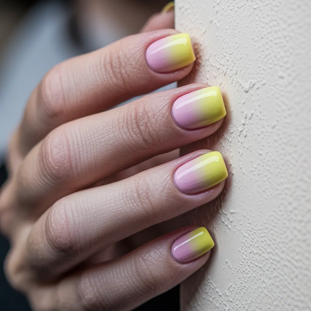Fall nail colors for fair skin 2025 – Lemon-Custard Ombré
