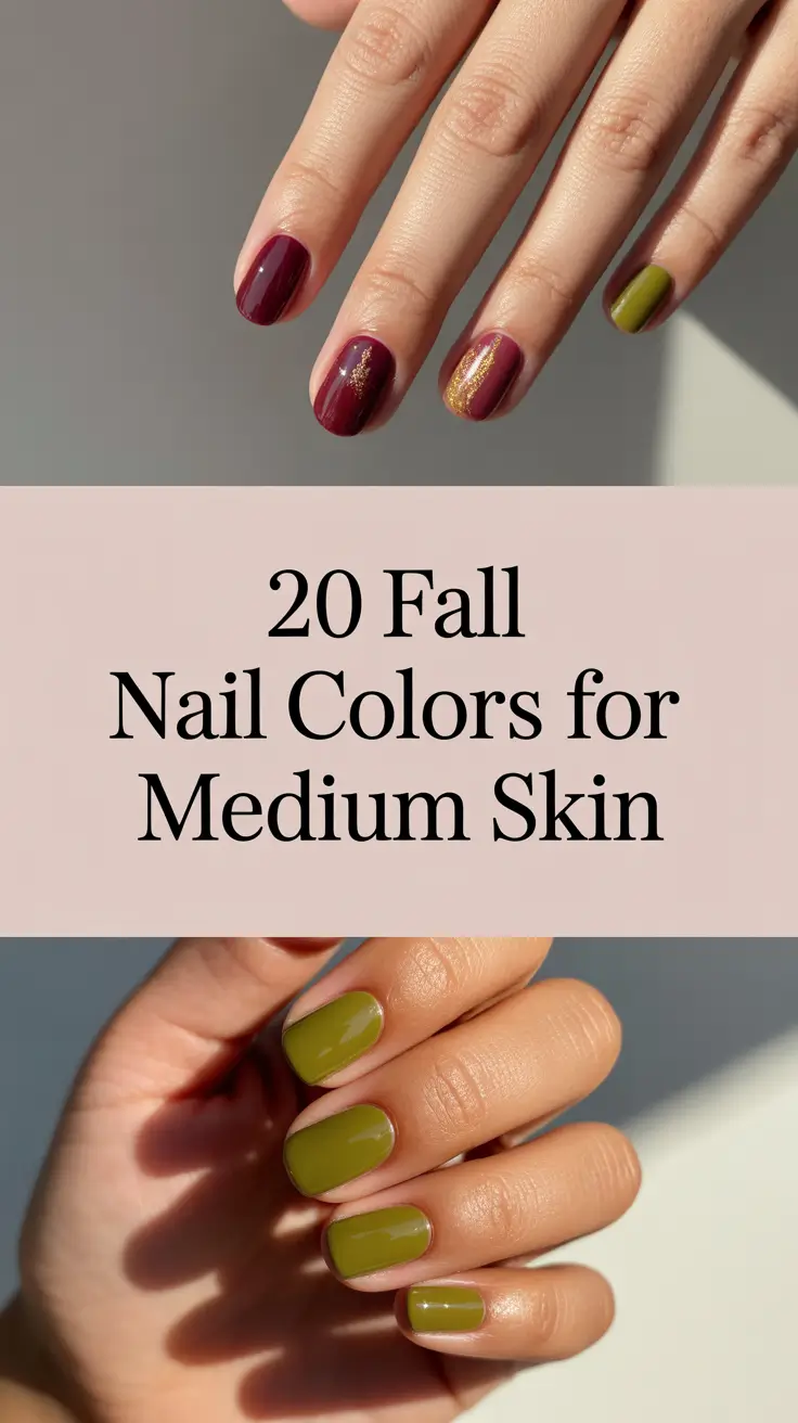 Fall Nail Colors for Medium Skin 2025 – Chic Autumn Polish & Design Trends