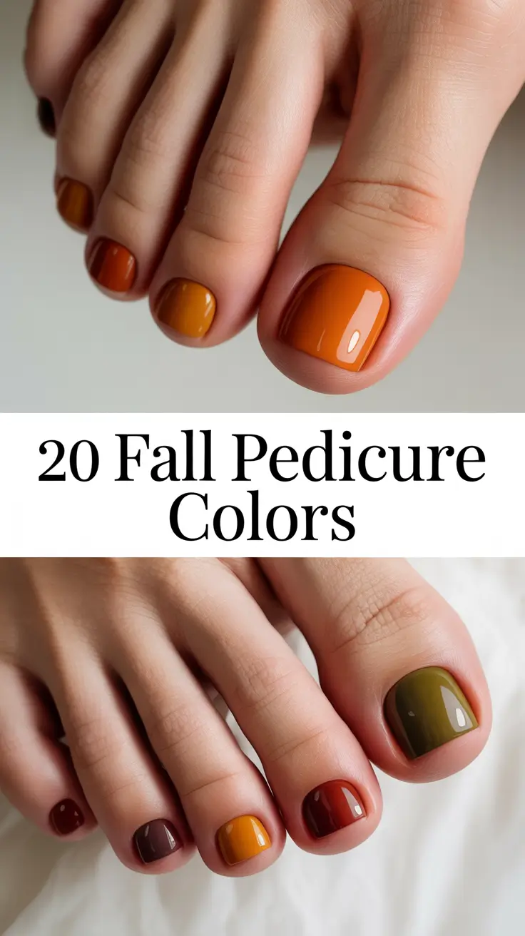 Fall Pedicure Colors 2025: Fresh Toenails Shades and Autumn Toes Ideas